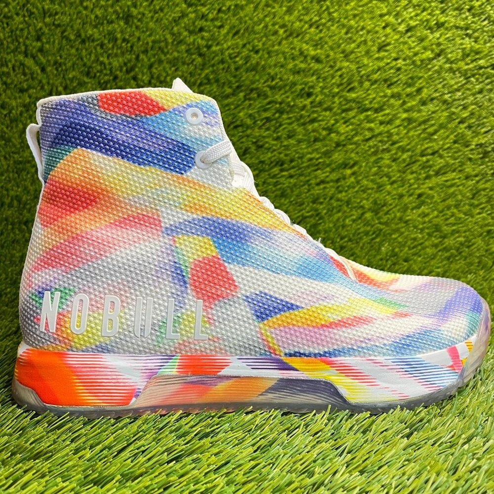 Nobull SF Trainer+ Pride Moves Mens Size 11 White Red Athletic Shoes Sneakers